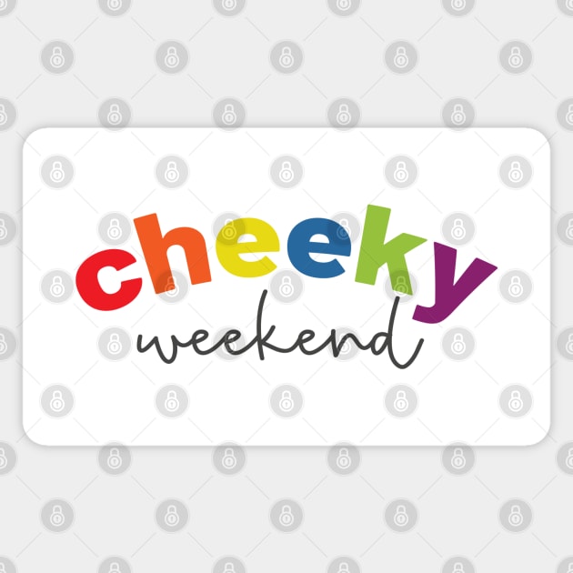 Cheeky Weekend Sticker by Camp Happy Hour